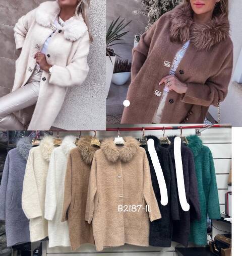 Płaszcze damskie B2187-1L 1 kolor Standard 1