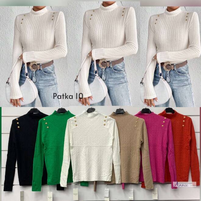 Sweter damskie 3118 MIX KOLOR  Standard  (Towar włoskie)