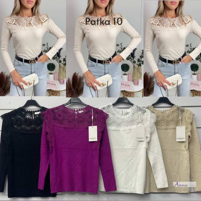 Sweter damskie 3119 MIX KOLOR  Standard  (Towar włoskie)