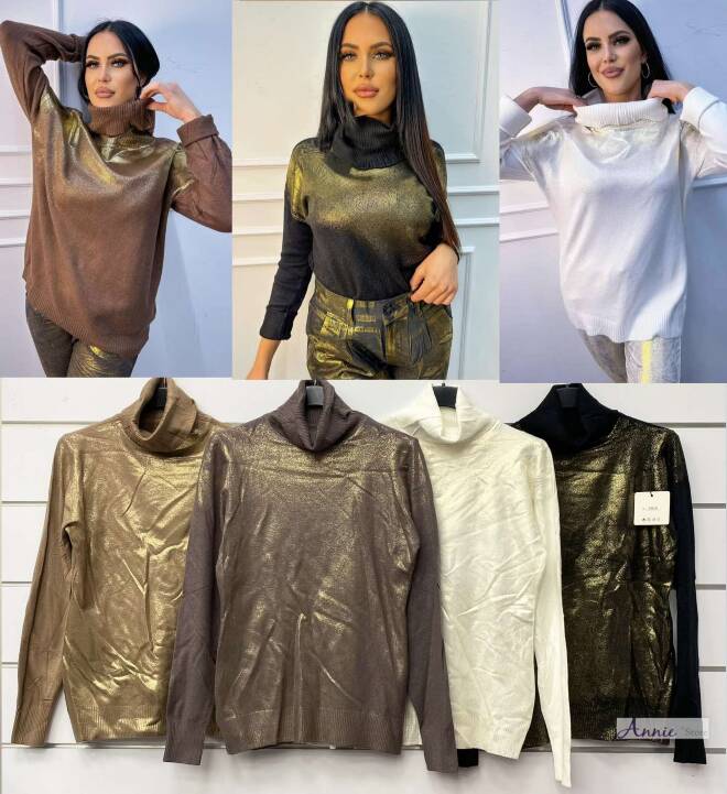 Sweter damskie 3122 MIX KOLOR  Standard  (Towar włoskie) 1