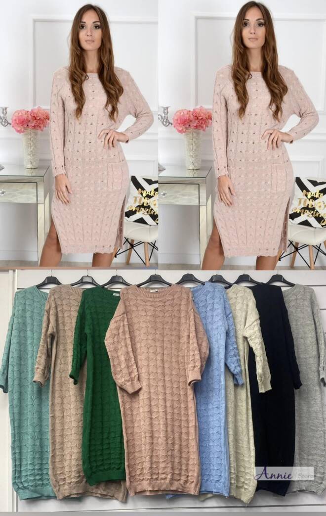 Sukienka damskie 3128 MIX KOLOR  Standard  (Towar włoskie)