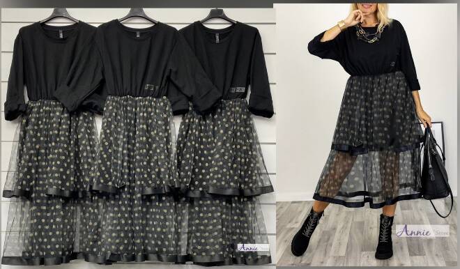 Sukienka damskie 3129 MIX KOLOR  Standard  (Towar włoskie) 1