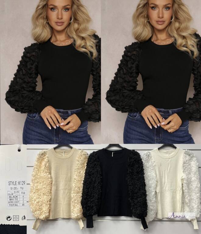 Sweter damskie 3134 MIX KOLOR  Standard  (Towar włoskie) 1