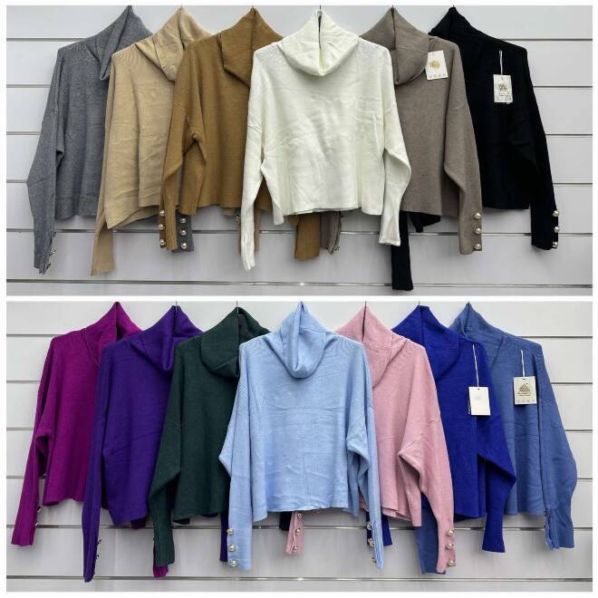 Sweter damskie 3139 Mix KOLOR  Standard (Towar włoskie) 1