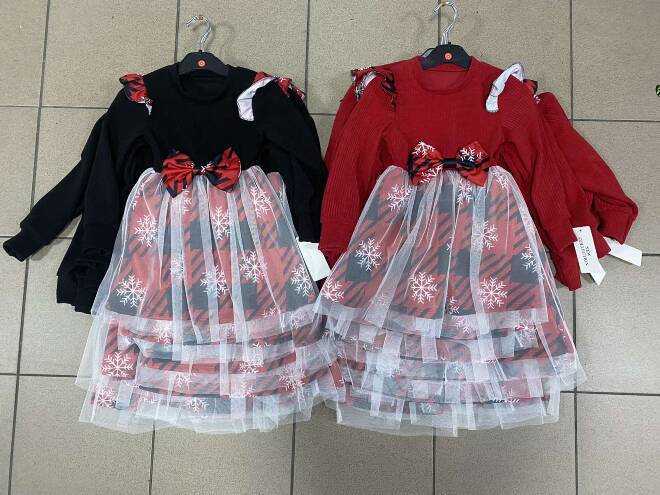 Sukienka dziewczęca 3166 1 kolor  4-14