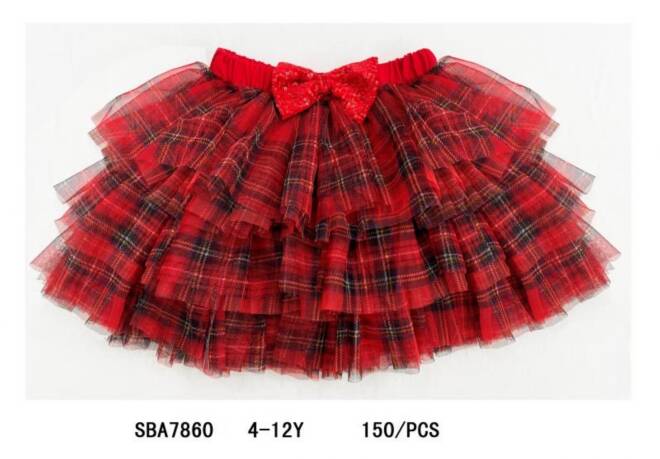 Spódnice dziewczęce 3172 1 kolor  4-12 1