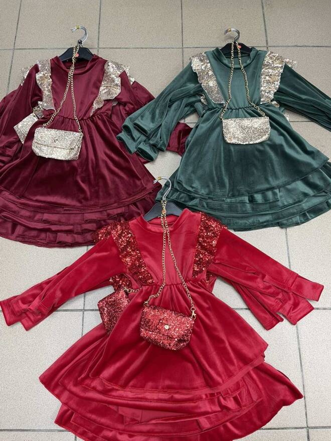 Sukienka dziewczęca 3178 1 kolor  1-6