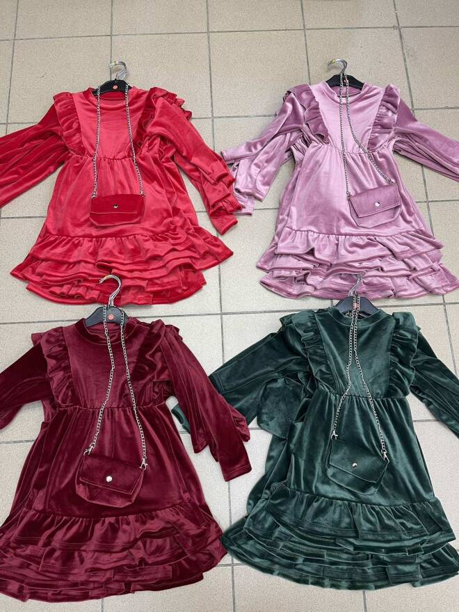 Sukienka dziewczęca 3179 1 kolor  1-6 1