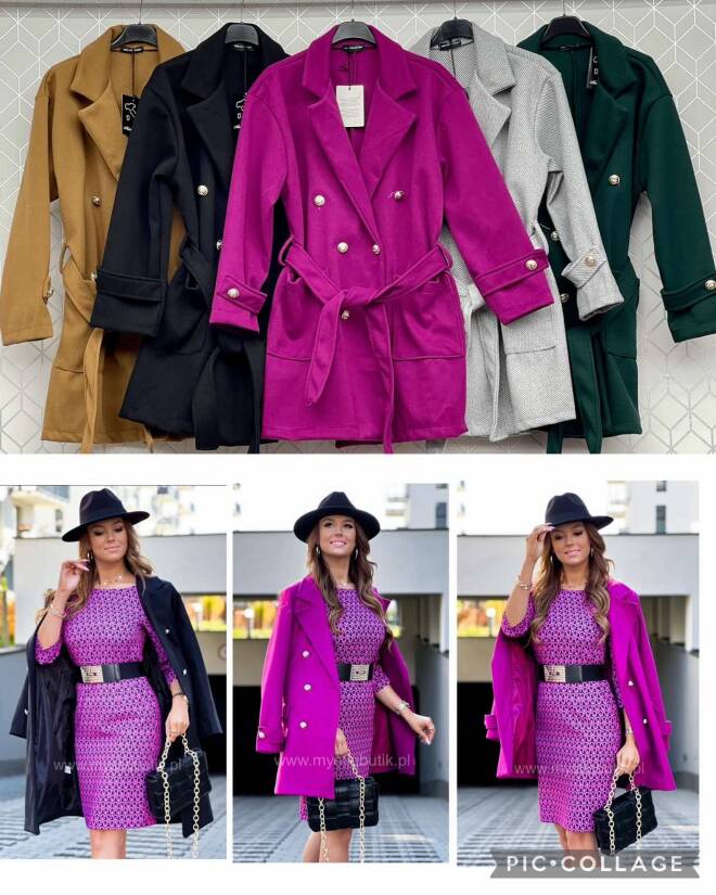 Płaszcze damskie 3184 1 kolor  Standard  (Towar włoskie)