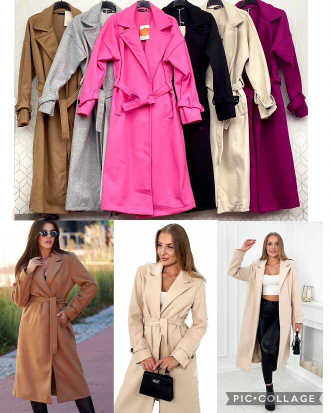 Płaszcze damskie 3186 1 kolor  Standard  (Towar włoskie) 1