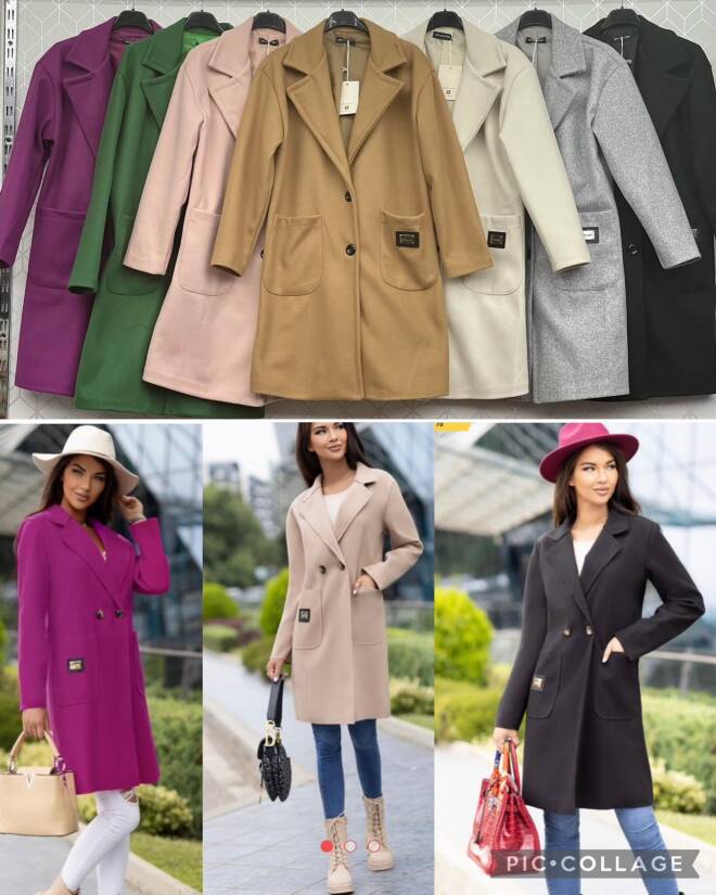 Płaszcze damskie 3195 1 kolor  S-2XL  (Towar włoskie) 1