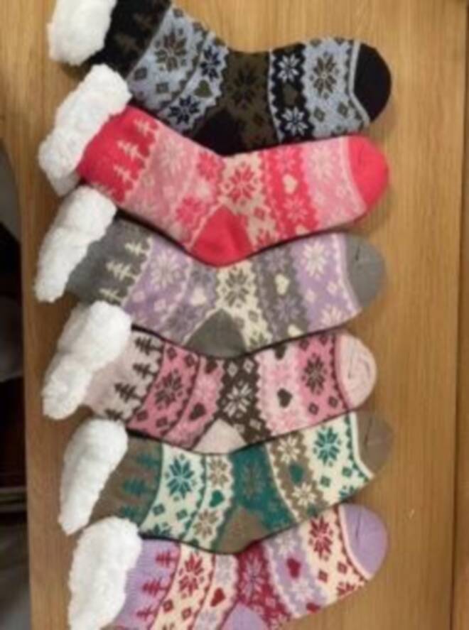 Kapcie- skarpety damskie  3203 Mix KOLOR  35-42 1