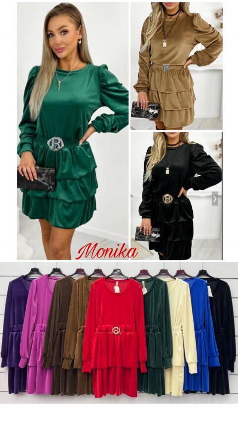 Sukienka damskie 3227 Mix kolor Standard (Towar Włoskie)