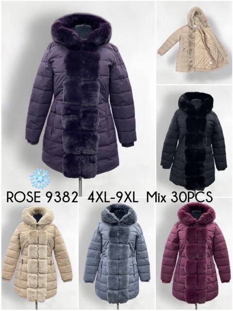Kurtka damskie zimowa 9382 1 kolor 4XL-9XL 1