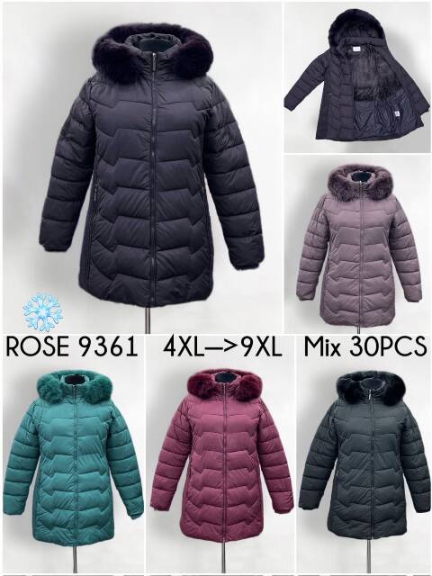 Kurtka damskie zimowa 9361 1 kolor 4XL-9XL 1