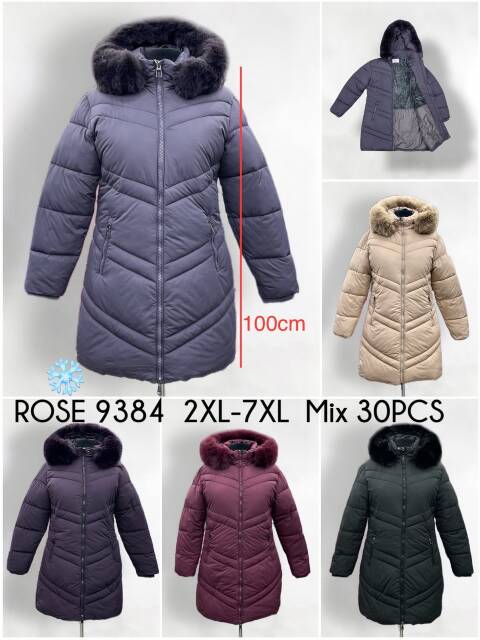 Kurtka damskie zimowa 9384 1 kolor 2XL-7XL 1