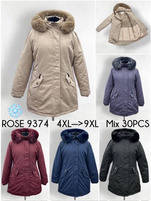 Kurtka damskie zimowa 9374 1 kolor 4XL-9XL 1