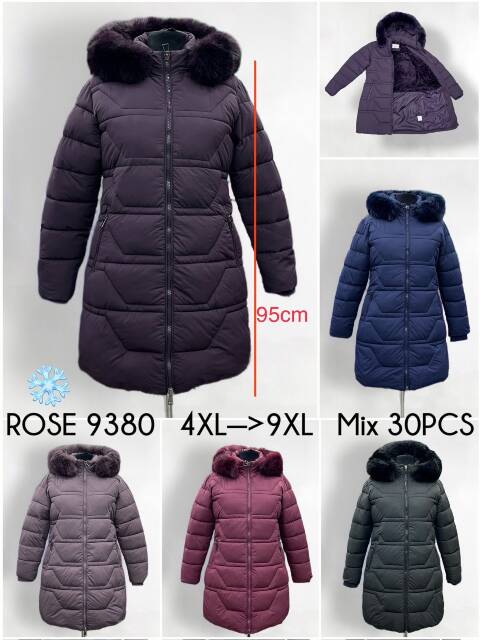 Kurtka damskie zimowa 9380 1 kolor 4XL-9XL