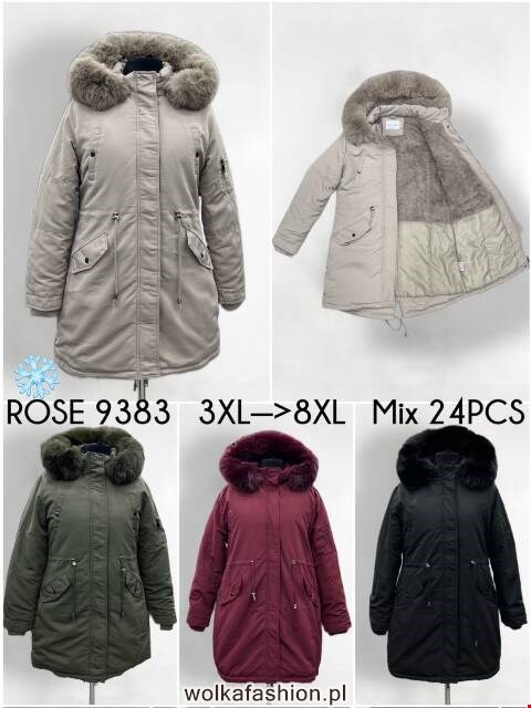 Kurtka damskie zimowa 9383 1 kolor 4XL-9XL 1