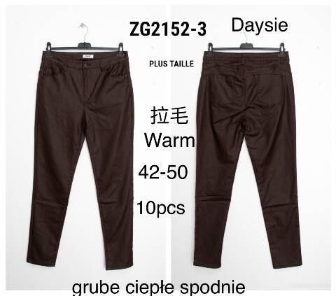 Spodnie z eko-skóry damskie ZG2152-3 1 kolor 42-50