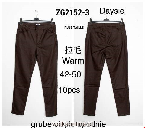 Spodnie z eko-skóry damskie ZG2152-3 1 kolor 42-50