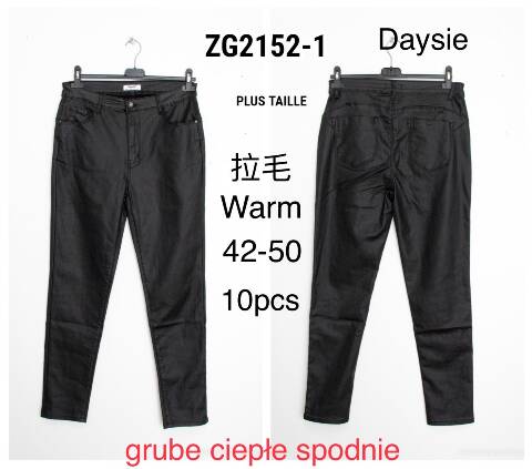 Spodnie z eko-skóry damskie ZG2152-1 1 kolor 42-50