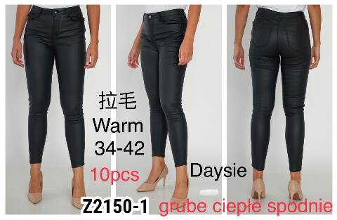 Spodnie z eko-skóry damskie ZG2150-1 1 kolor 34-42