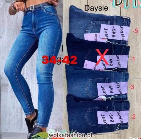 Jeansy damskie 3260 1 kolor 34-42 1