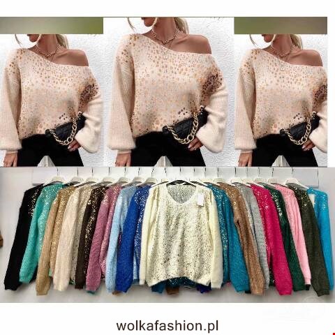 Sweter damskie 3270 Mix kolor Standard (Towar Włoskie) 1