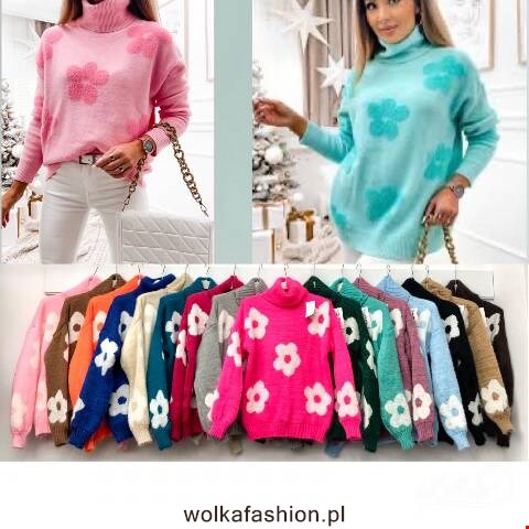 Sweter damskie 3272 Mix kolor Standard (Towar Włoskie) 1
