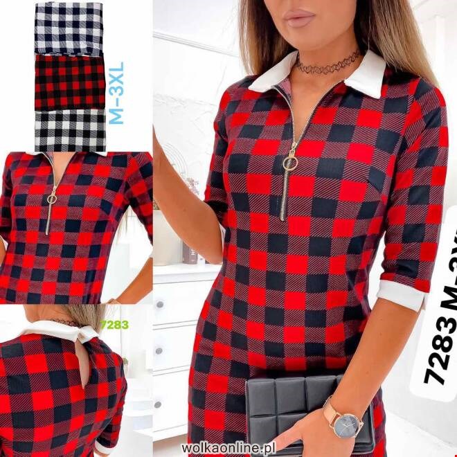 Sukienka damskie 7283 MIX KOLOR  M-3XL