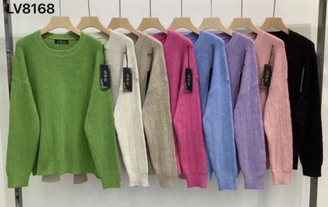 Sweter damskie LV8168 MIX KOLOR  M-2XL 1