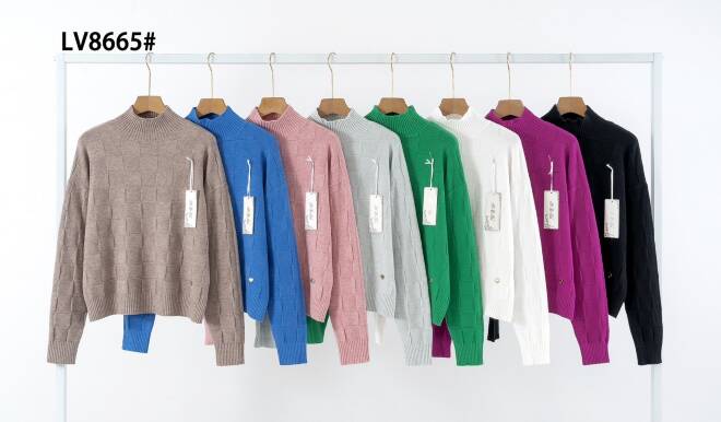 Sweter damskie LV8665 MIX KOLOR  M-2XL 1