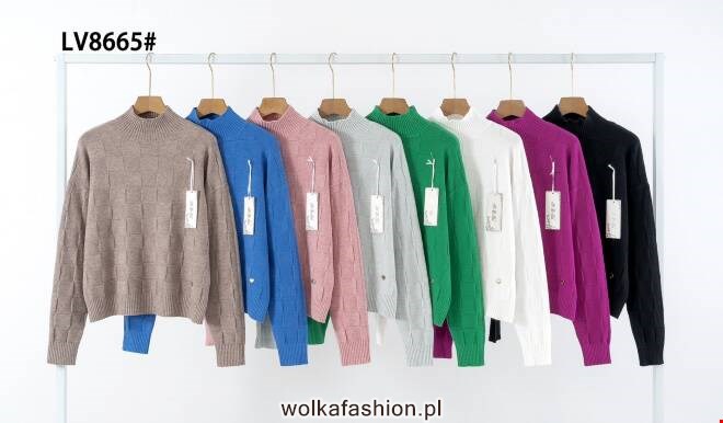 Sweter damskie LV8665 MIX KOLOR  M-2XL 1