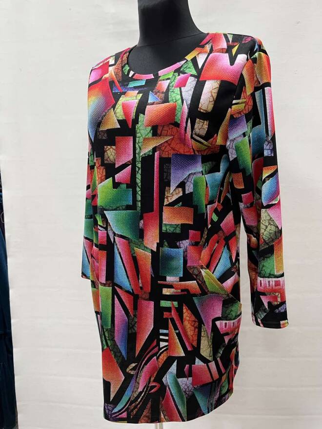 Tunika damskie 3652 1 Kolor  L-2XL (Towar Ploskie) 1
