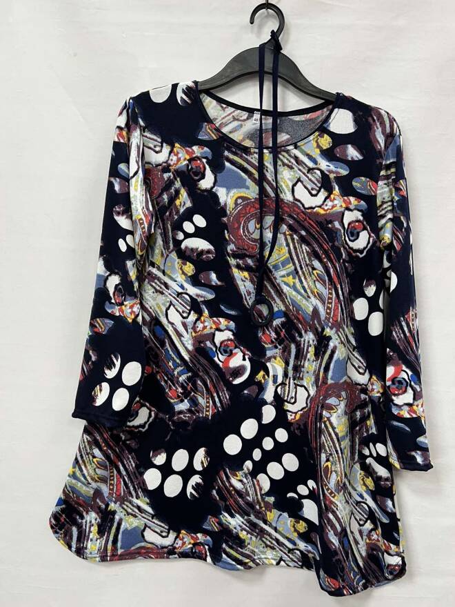 Tunika damskie 3673 1 Kolor  48-54 (Towar Ploskie)