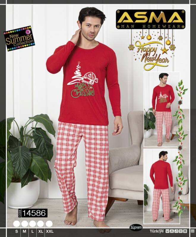 Piżama męskie 14586 MIX KOLOR  S-2XL (Towar Tureckie)