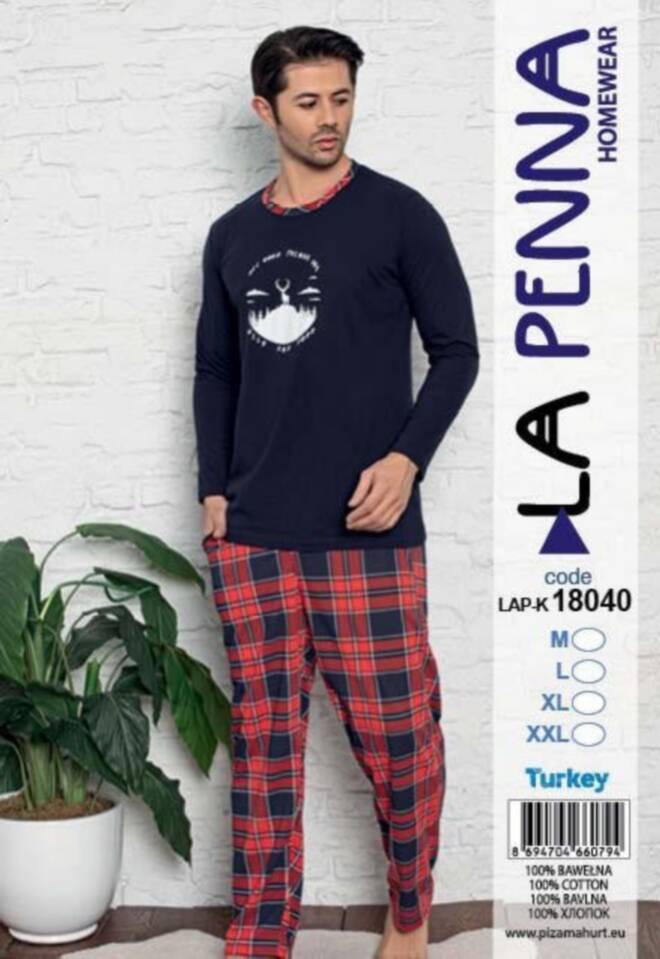 Piżama męskie K18040 MIX KOLOR  M-2XL (Towar Tureckie) 1