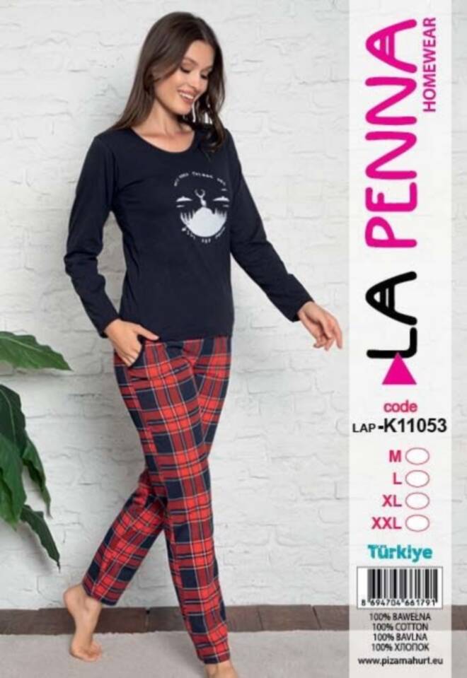 Piżama damskie K11053 MIX KOLOR  M-2XL (Towar Tureckie)