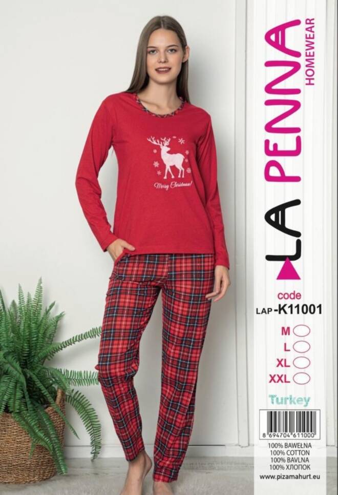 Piżama damskie K11001 MIX KOLOR  M-2XL (Towar Tureckie) 1