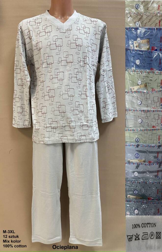 Piżama męskie  3694 MIX KOLOR  M-3XL 1