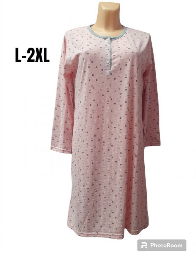 Koszula nocna damskie 3732 MIX KOLOR  L-2XL (Towar Tureckie)