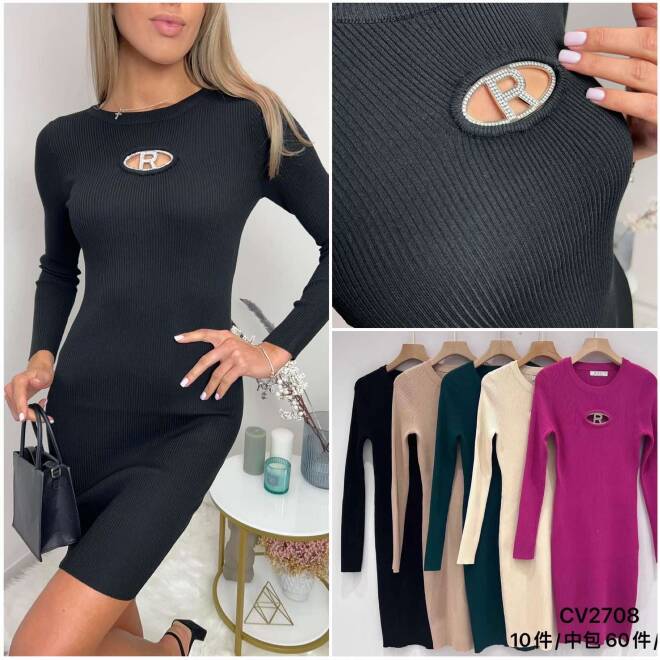 Sukienka damskie CV2708 Mix KOLOR  Standard