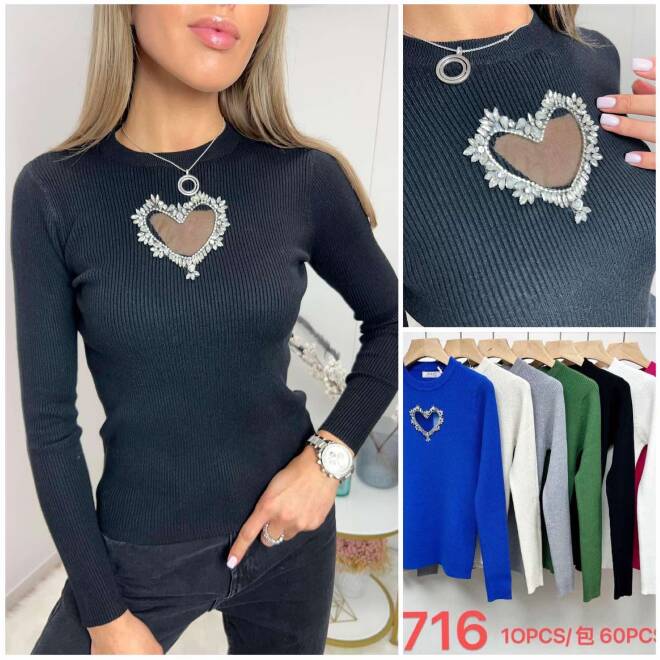 Sweter damskie 716 Mix KOLOR  Standard 1