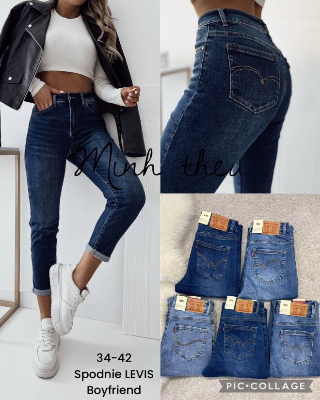 Jeansy damskie 3792 1 kolor  34-42