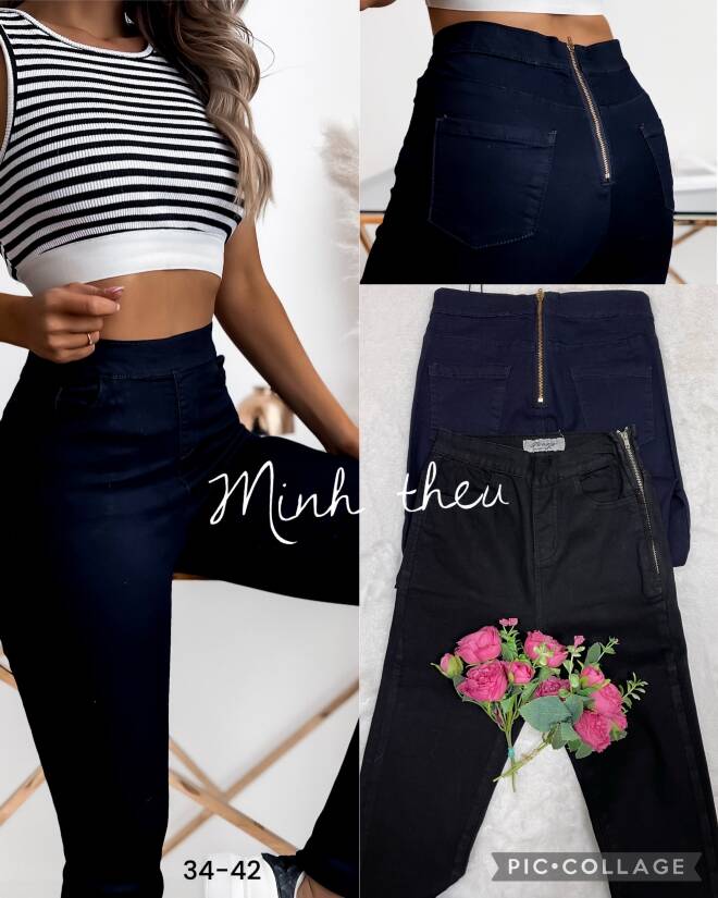 Jeansy damskie 3793 1 kolor  34-42