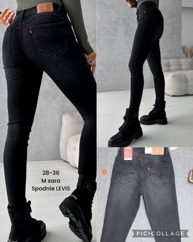 Jeansy damskie 3796 1 kolor  28-36 1