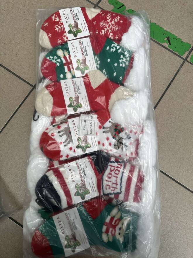 Kapcie-skarpety dziecięce 23032 Mix KOLOR  28-35 1