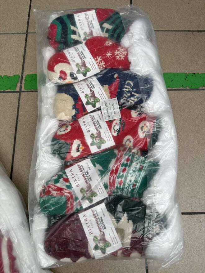 Kapcie-skarpety dziecięce 23033 Mix KOLOR  28-35 1