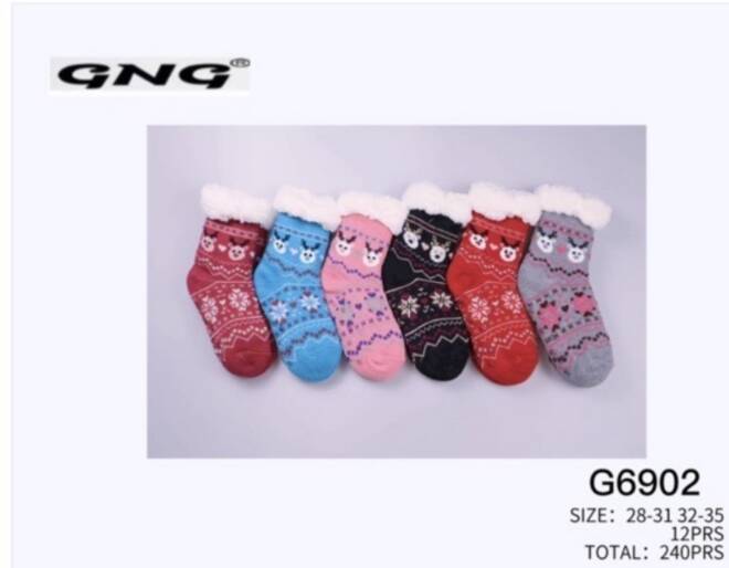 Kapcie-skarpety dziecięce G6902 Mix KOLOR  28-35 1